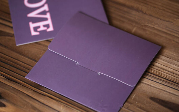 Purple Love  CD cases -  DVD wedding favors bag,gift photography packaging sleeves