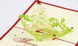 seasons greeting card Christmas Pop up card 3d handmade card