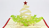seasons greeting card Christmas Pop up card 3d handmade card