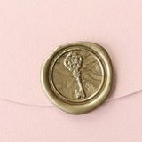Decorative Key Wax Seal Stamp/ rustic wedding invitation seals/ vintage key seal--WS082