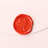 Fall leaves wax seal stamp Maple brass stamp envelope seals--WS108