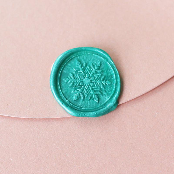 Snowflakes wax seal stamp winter holiday envelope seals--WS104