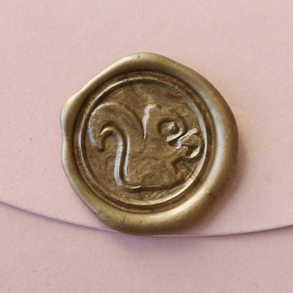 Cute Squirrel Wax Seal Stamp/ wedding invitation seals/woodland animal envelope seals--WS105