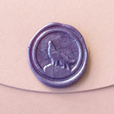 Wolf  Wax Seal Stamp/ woodland wedding invitation seals/ howling wolf letter seals--WS026