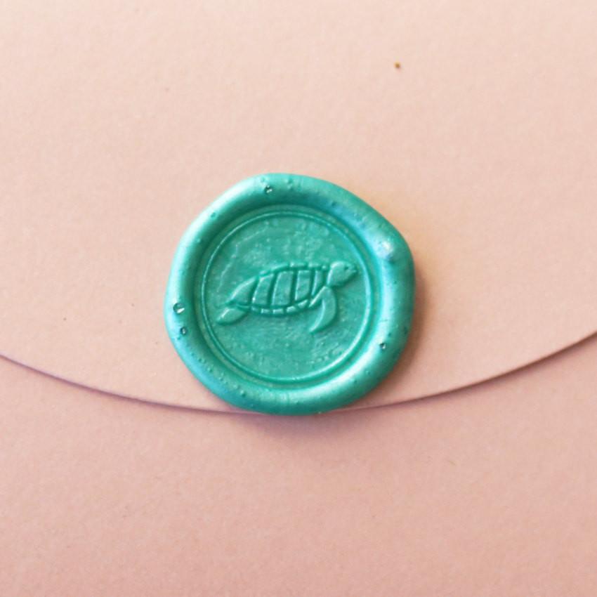 Sea turtle Wax Seal Stamp/ beach wedding invitation seals/ letter seals/ gift for kids--WS034