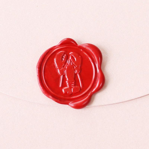 Lobster Wax Seal Stamp/ Vintage wedding invitation seals/ howling wolf letter seals--WS101