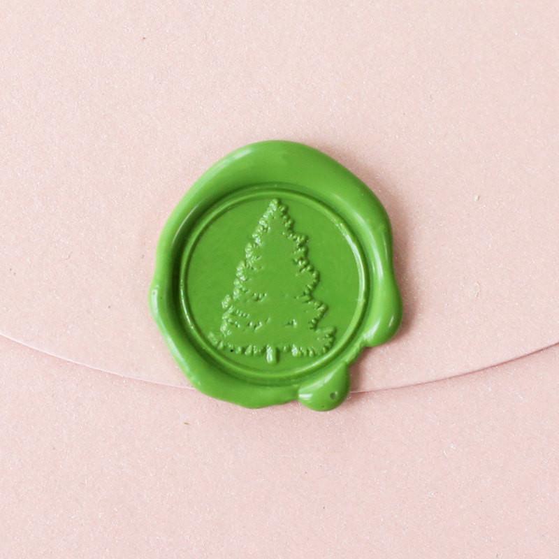Pine tree Wax Seal Stamp/winter holiday wedding invitation seals/Christmas tree wax letter seal