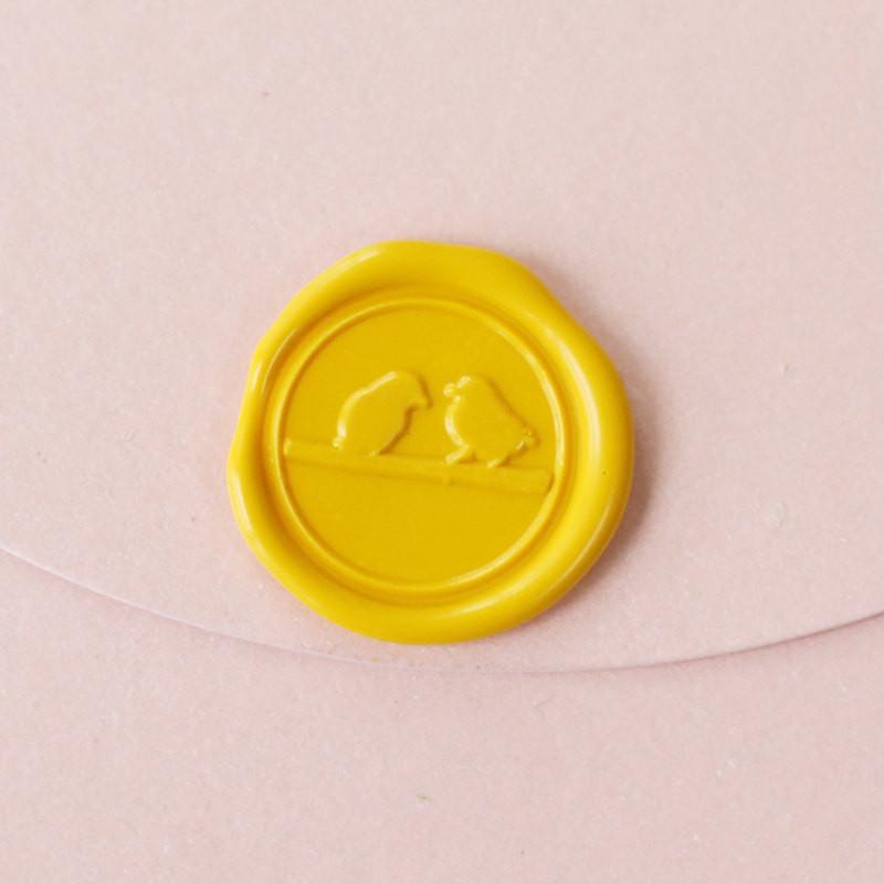 Love birds Wax Seal Stamp/ Two birds wedding invitation seals/gift for wedding--WS132