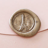 Eiffel Tower Wax Seal Stamp/romantic wedding invitation wax seals/Paris symbol wax stamp--WS130