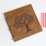 Personalized Engraved Photo Album/wedding scrapbook /wedding guestbook leather photo album