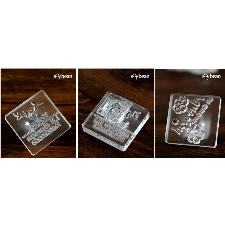 Handmade Soap Stamp, Custom Acrylic Mold ,handmade Acrylic Soap Stamp,personalized  Cookie Stamp /wedding Soap Stamp 