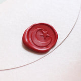 The moon and star Wax Seal Stamp/ invitation seals/ sealing wax--WS070