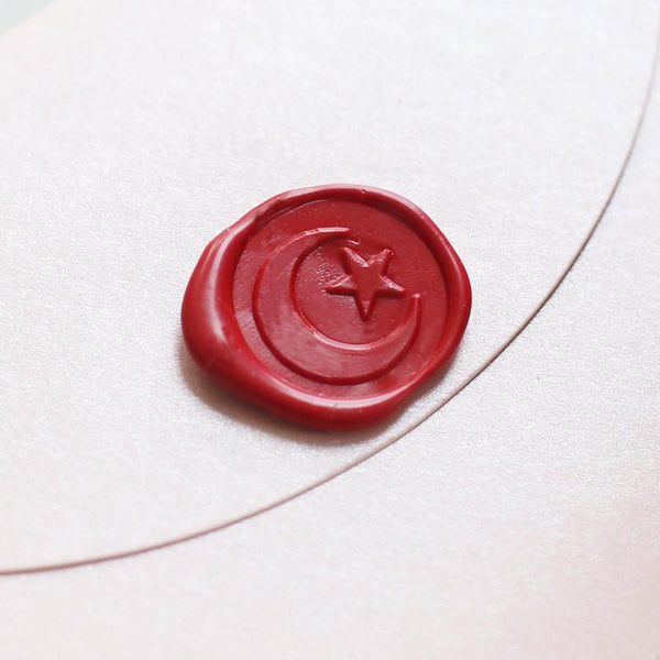 The moon and star Wax Seal Stamp/ invitation seals/ sealing wax--WS070