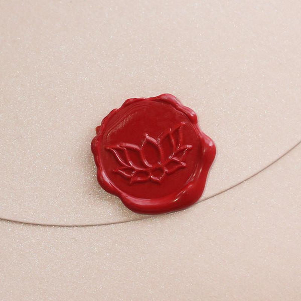Lotus Wax Seal Stamp/ invitation seals/flower wedding sealing wax-- WS123