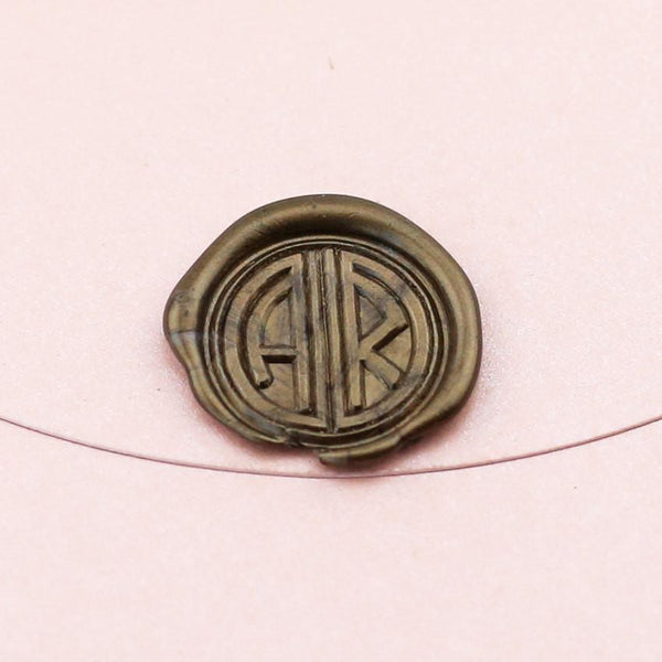 personalized two initials wax seals stamp The key of love wax Seal sta –  DokkiDesign