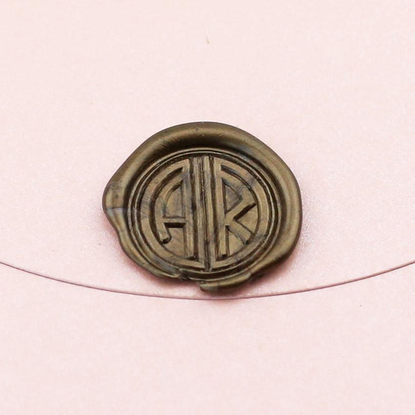 Great Gatsby Monogram Initial Wax Seal stamp/personalized wedding seals/Custom wax stamp