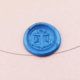 Custom Nautical Wedding wax seal stamp/personalized Double Initials Anchor/wedding invitation seal
