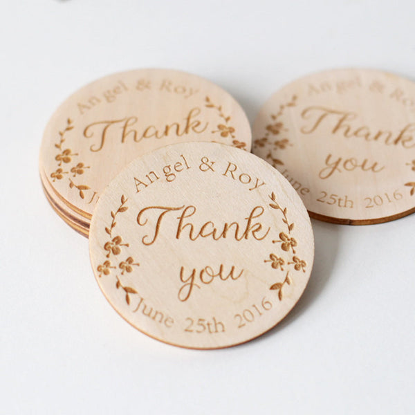 Wood Save-The-Date Magnets