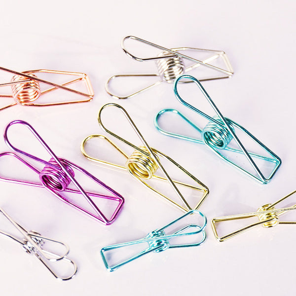 Fisherman Clips/Binder clips /Journal Paper Binder Clips 5 pcs/AC015