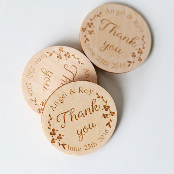 Wood Save-The-Date Magnets
