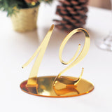 Acrylic Table Number Standing Mirror Gold Table Number  Wedding Table Decor mirror silver wedding table number