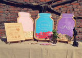 Drop Box Mason Jar Wedding Guest Book Wedding Guest Book Alternative, Rustic Wedding Sign Frame