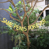 Same penis forever banner, Gold Glitter garland, Bachelorette Party Banner Glitter banner,penis party supplies,bachelorette favors