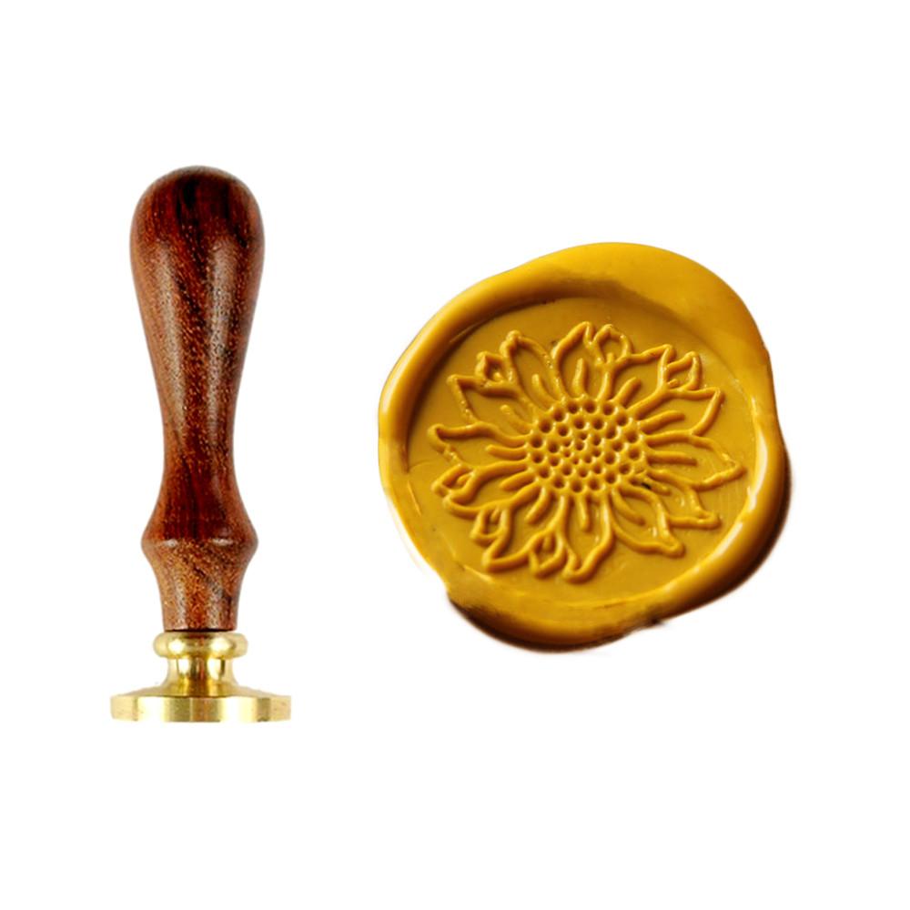  Wax Seal Stamp Set, ANBOSE Cherry Chamomile Sunflower